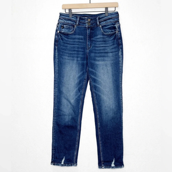 KanCan Ultra High Rise Slim Straight Distressed Cadence Jeans Sz 29 KC5217TD - Picture 4 of 9